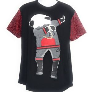 Dabbing Panda Bear Black Men T - Shirt